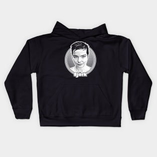 Björk /// Retro Style Fan Art Design Kids Hoodie